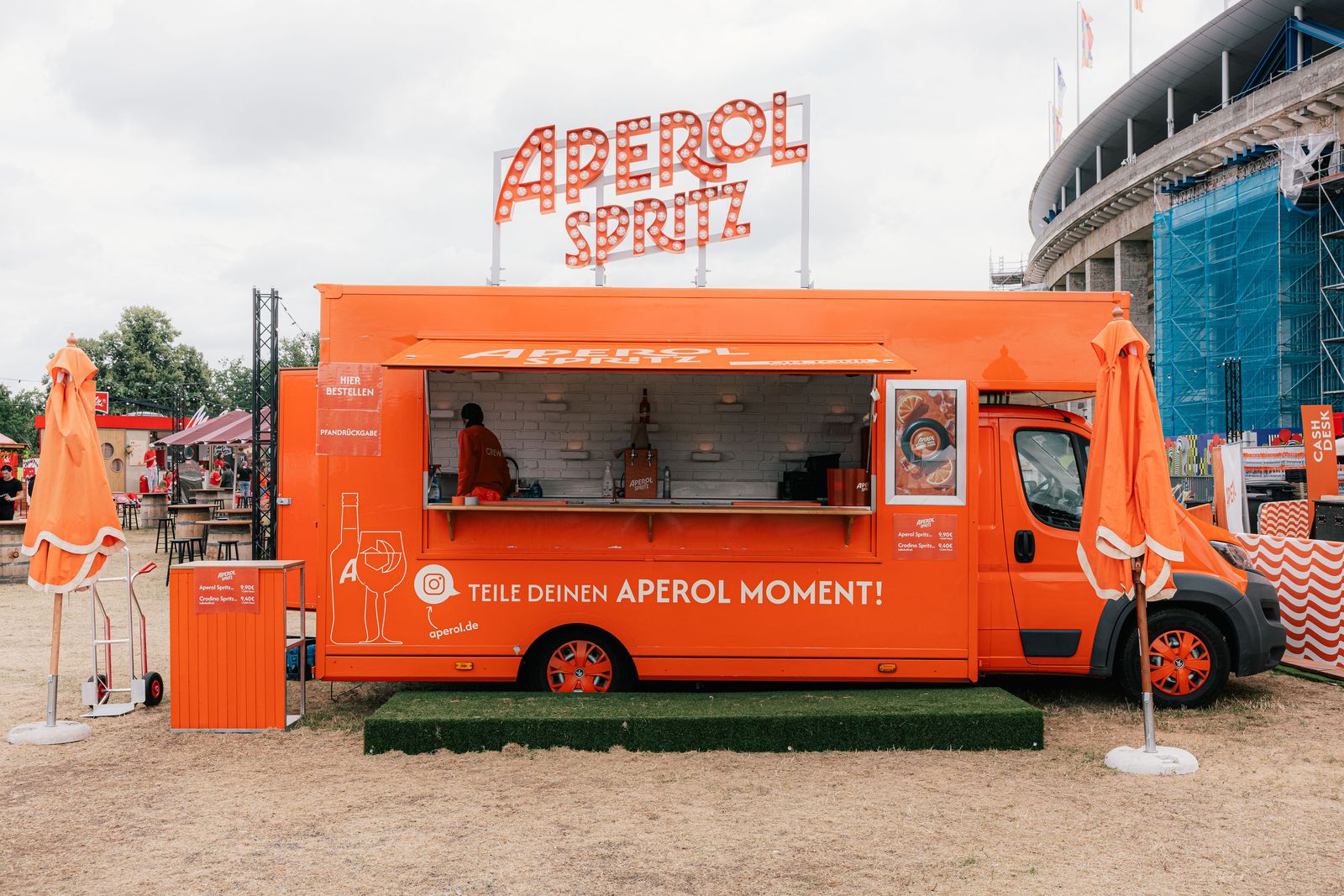 Aperol Truck im Einsatz